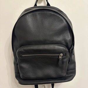 Coach leather backpack- Black